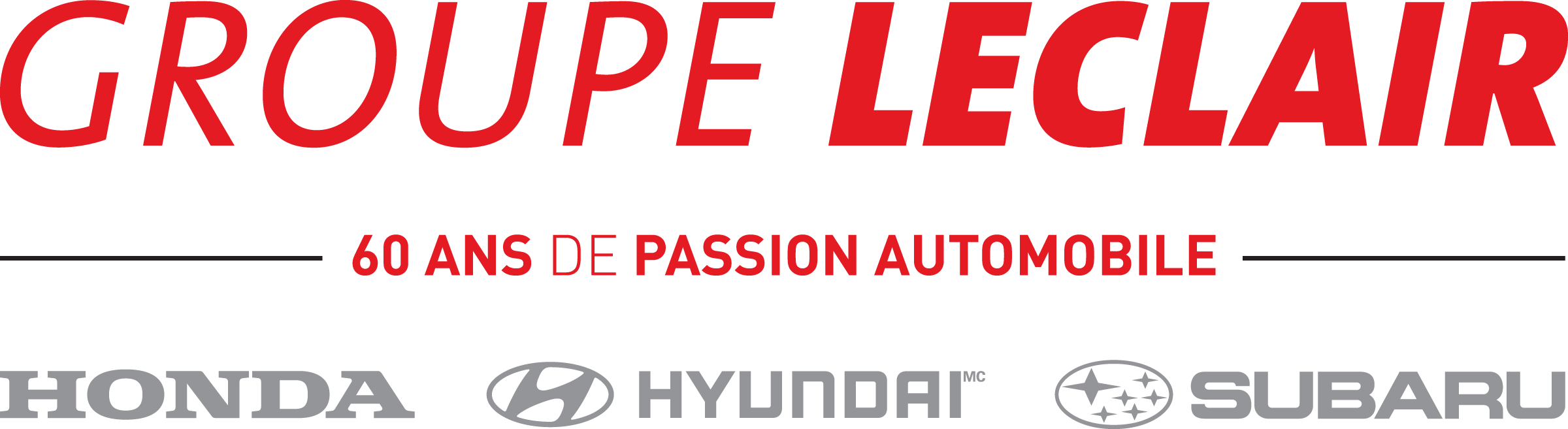Groupe Leclair "60 ans de passion automobile" Logo. (medium)